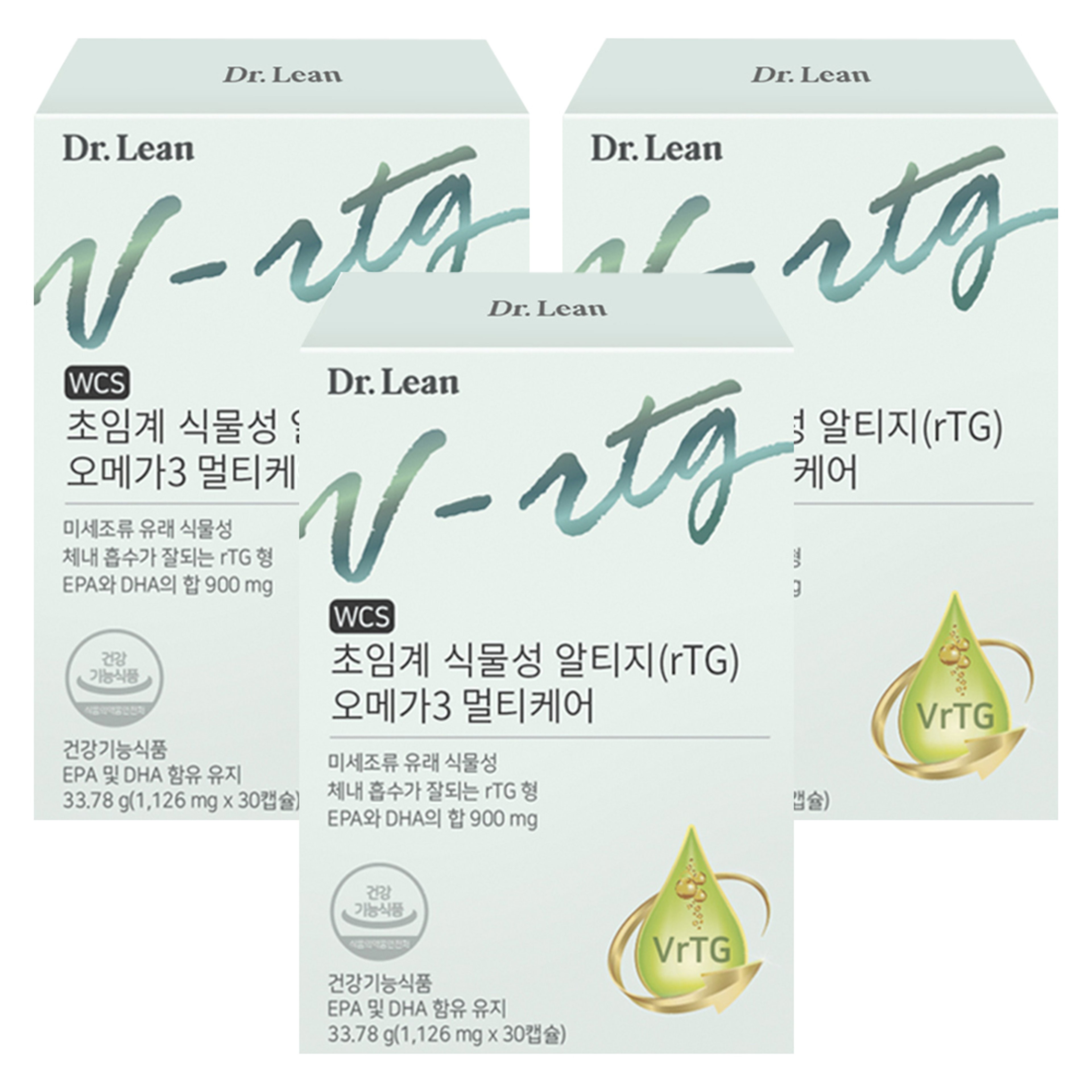 닥터린 초임계 식물성 알티지(rTG) 오메가3 멀티케어 33.78g