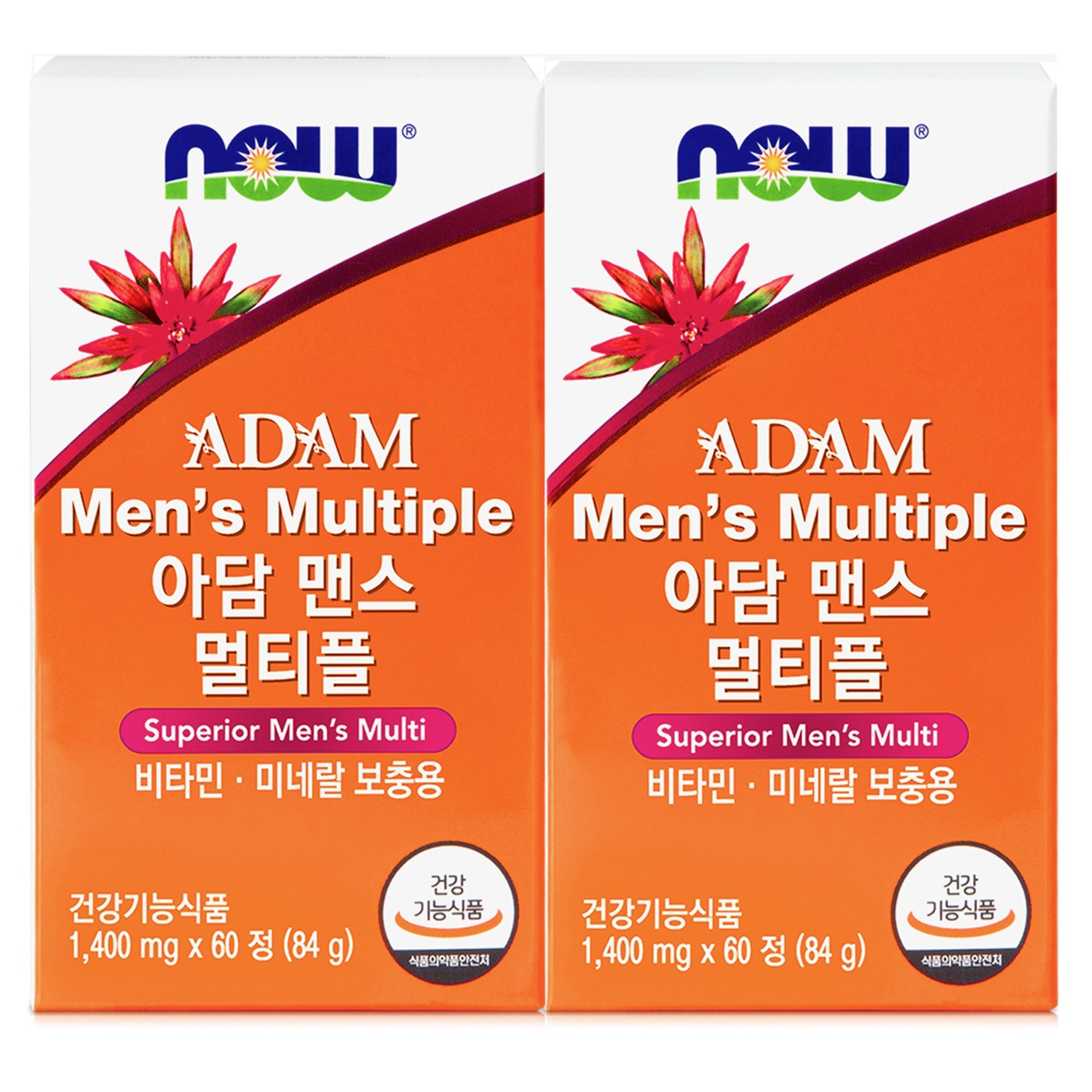 나우푸드 아담 맨스 멀티비타민 84g, 60정, 2개