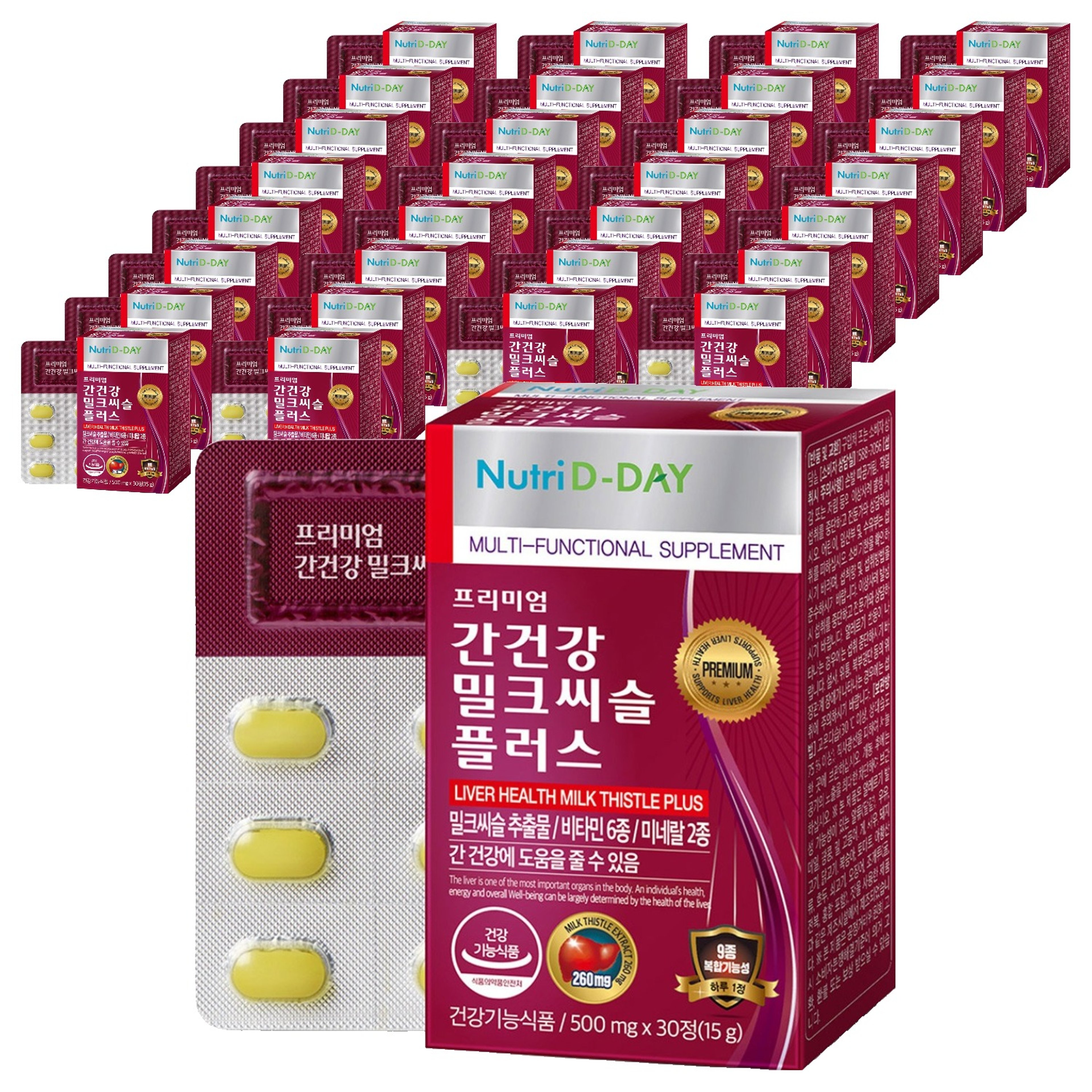 뉴트리디데이 간건강 밀크씨슬 플러스, 30정, 36개