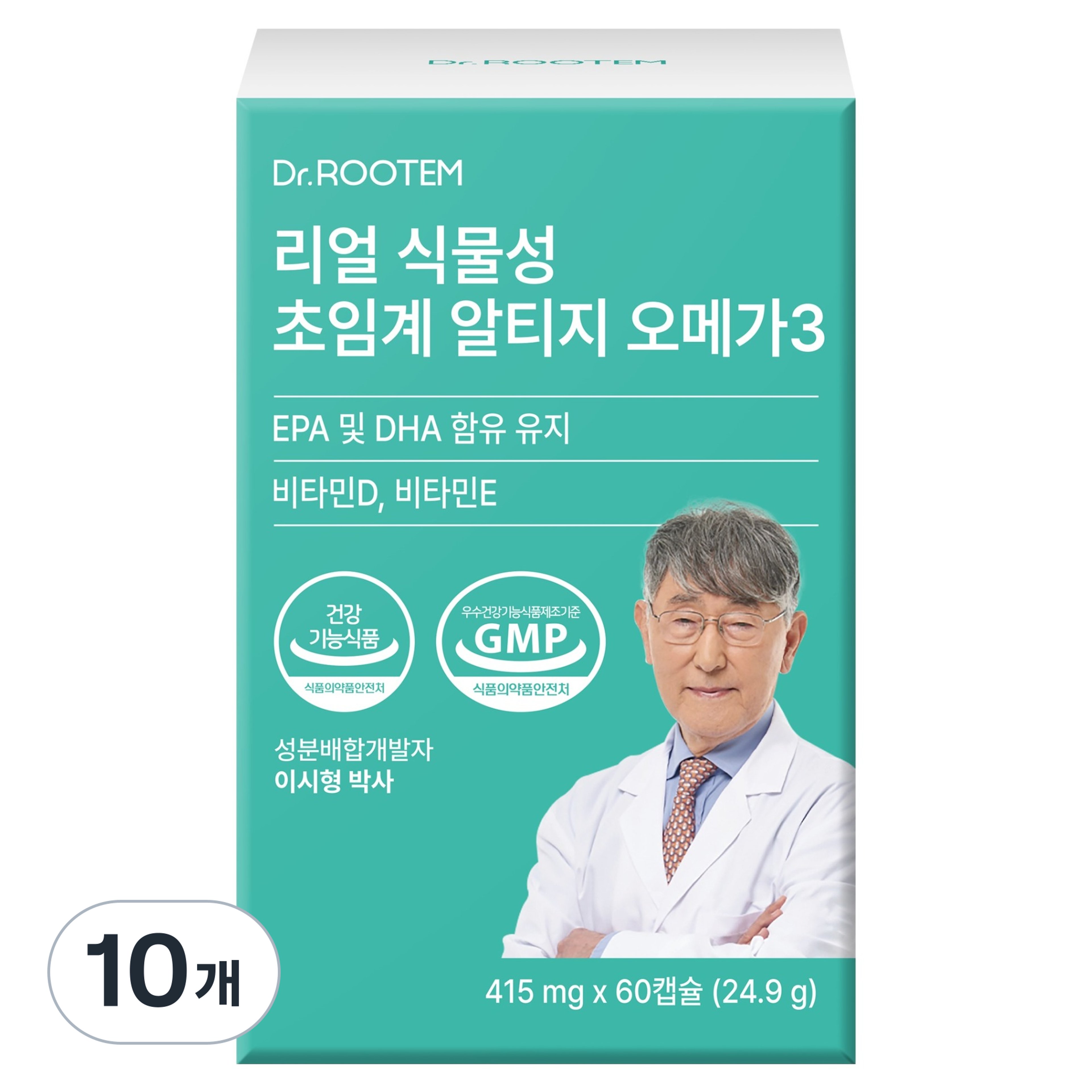 닥터루템 리얼 식물성 초임계 알티지 오메가3, 60정, 10개