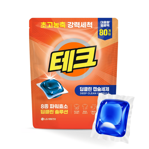 테크 테크 딥클린 초고농축 캡슐세제